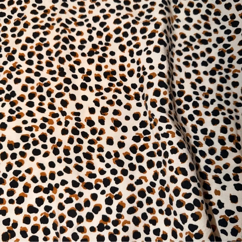 Old Navy Toddler Girls Leopard Print Swing Dress 3T Short Sleeve
